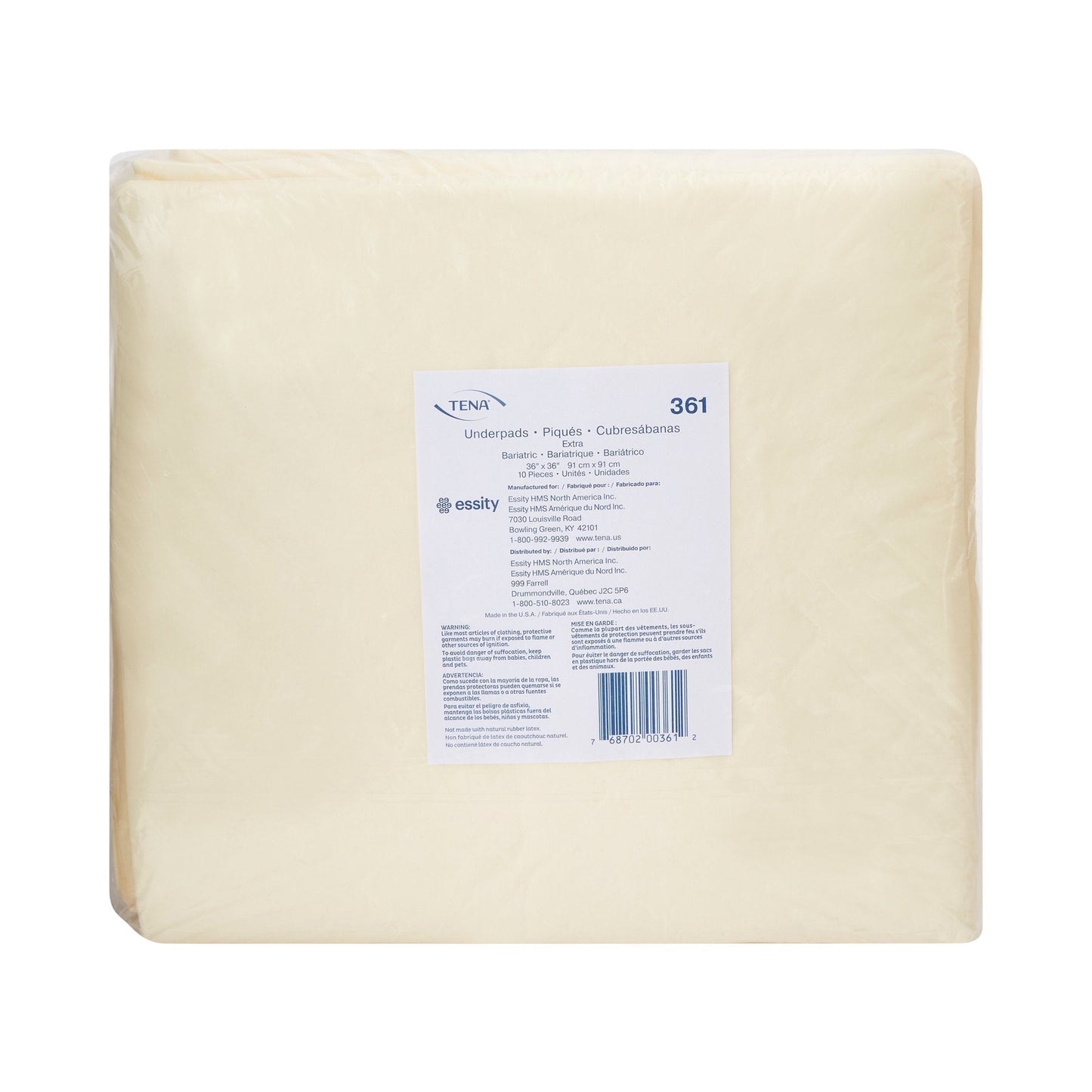 Underpad Extra light absorbency, 36" x 36", absorbent underpads, light beige