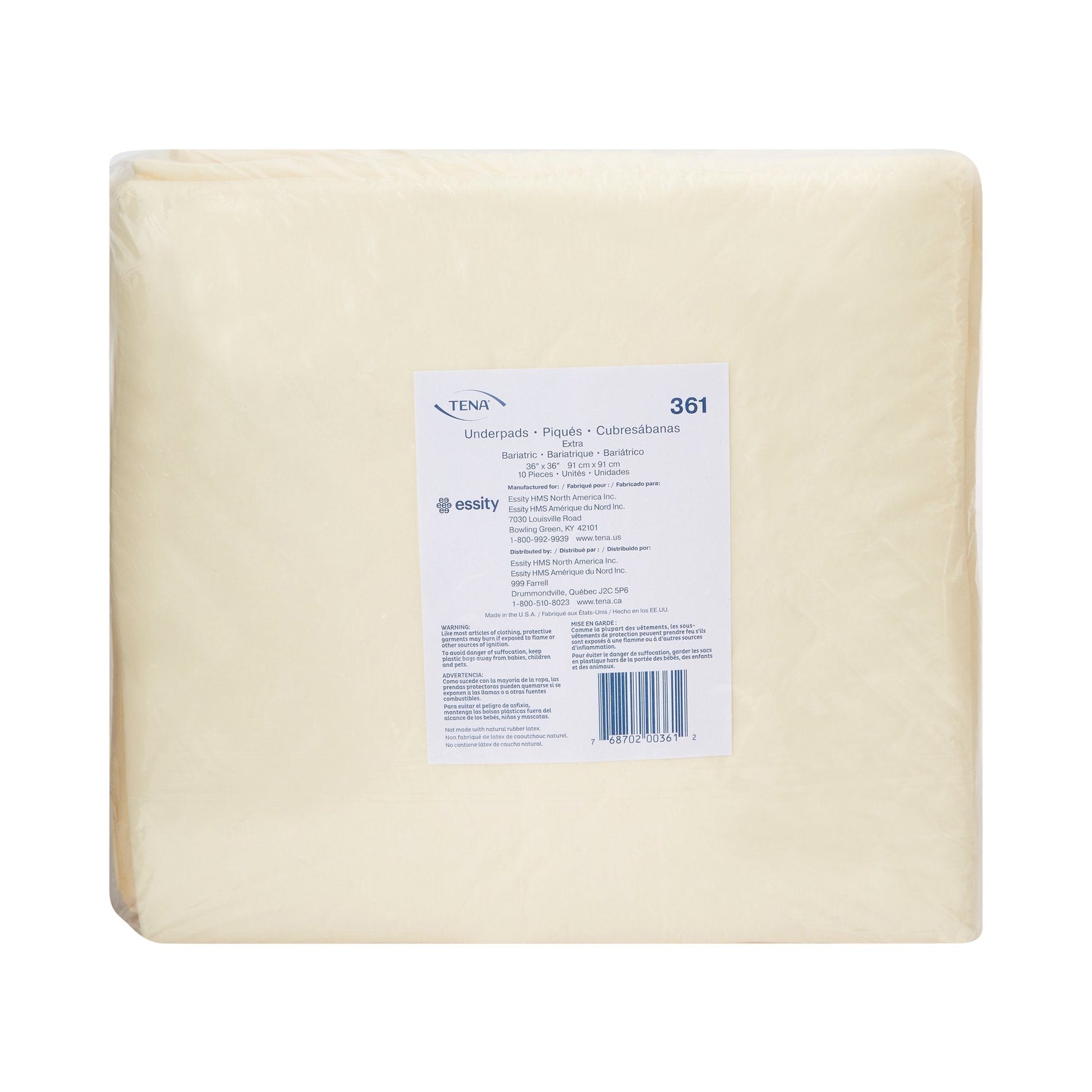 Underpad Extra light absorbency, 36" x 36", absorbent underpads, light beige