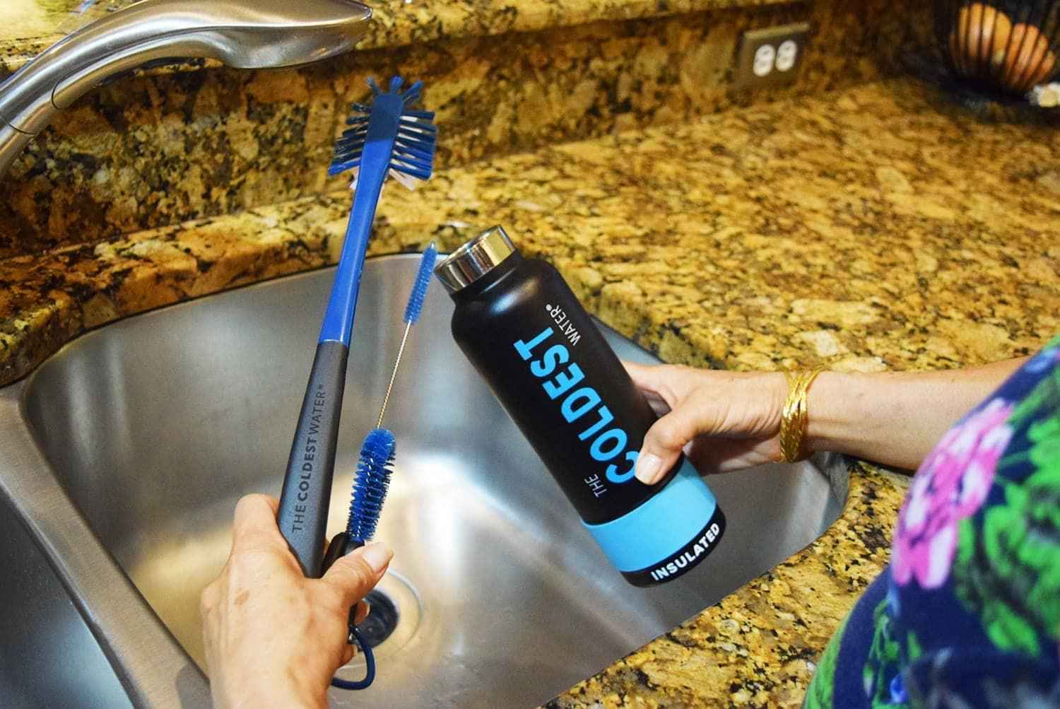 The Coldest Water Bottle Brush: 3 Tools in 1 Coldest