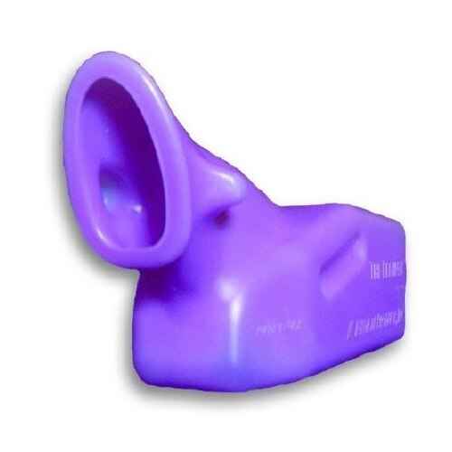Purple unisex urinal funnel, 32 oz capacity