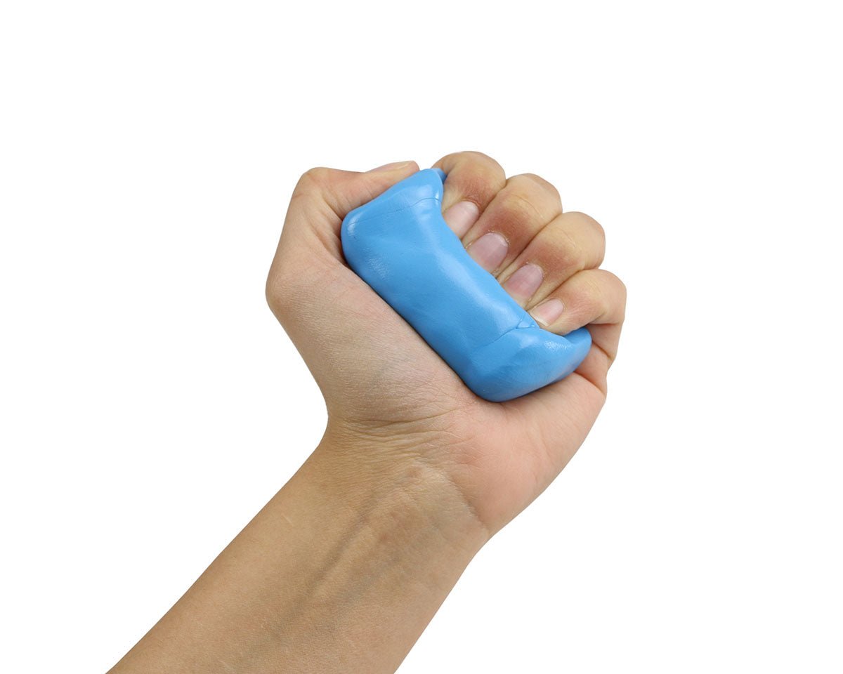 Theraputty hand squeeze, blue putty for finger and hand strengthening