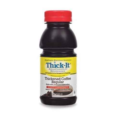 Thickened coffee regular bottle, red cap, honey consistency