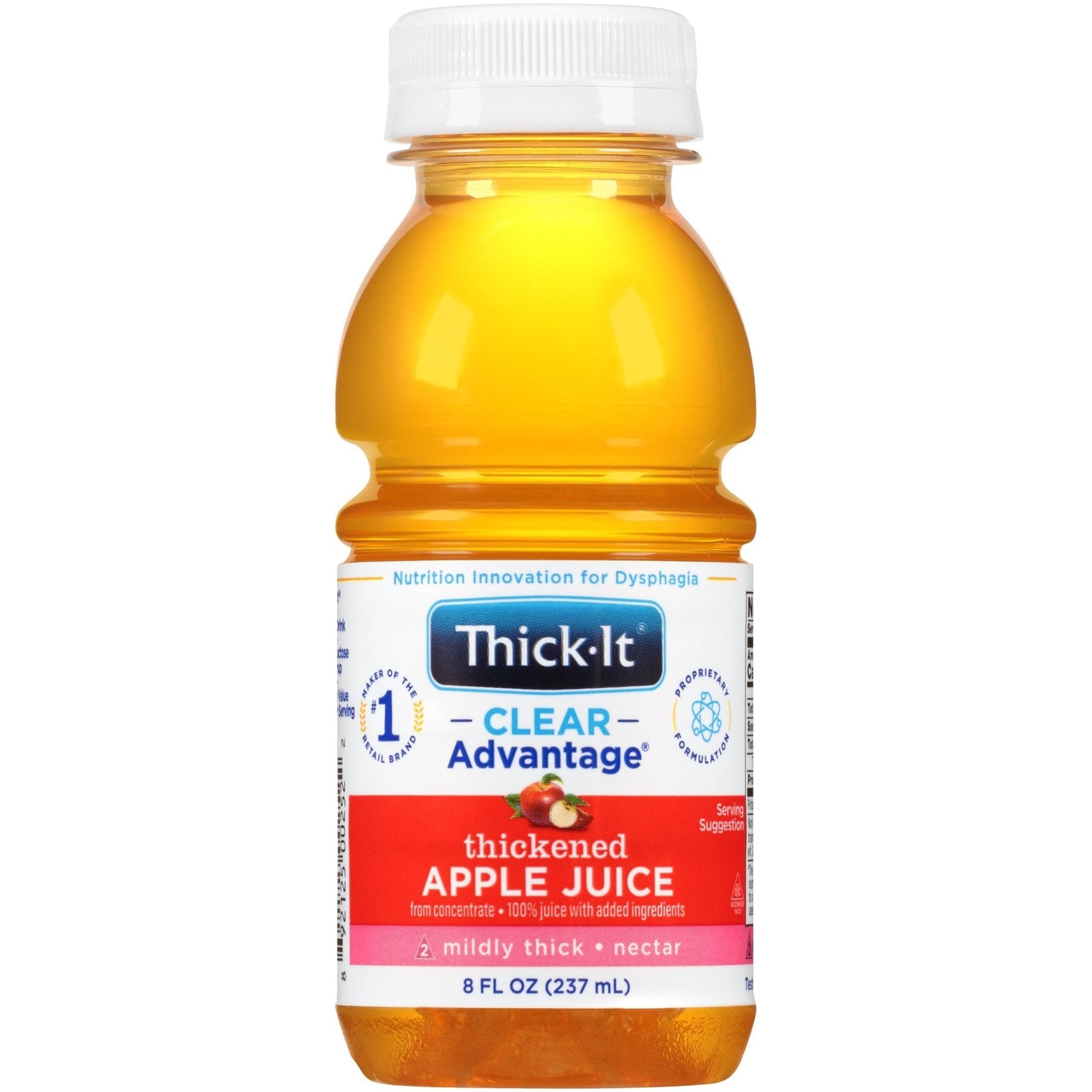 Thick-It Clear Advantage thickened apple juice, mildly thick nectar—8 fl oz bottle