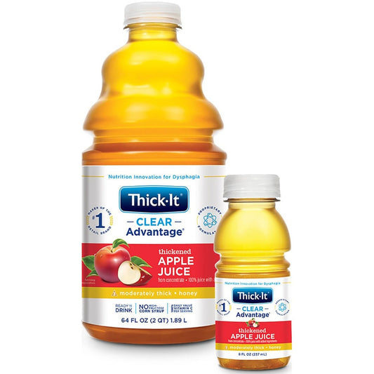 Thick-It thickened apple juice, nectar consistency—64 fl oz and 8 fl oz bottles