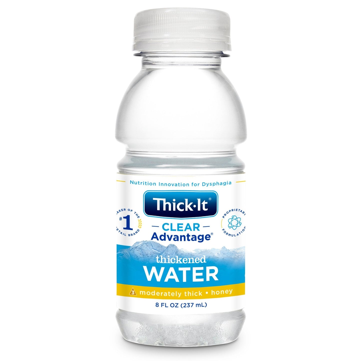 Thickened clear advantage water, moderately thick (honey) 8 fl oz bottle