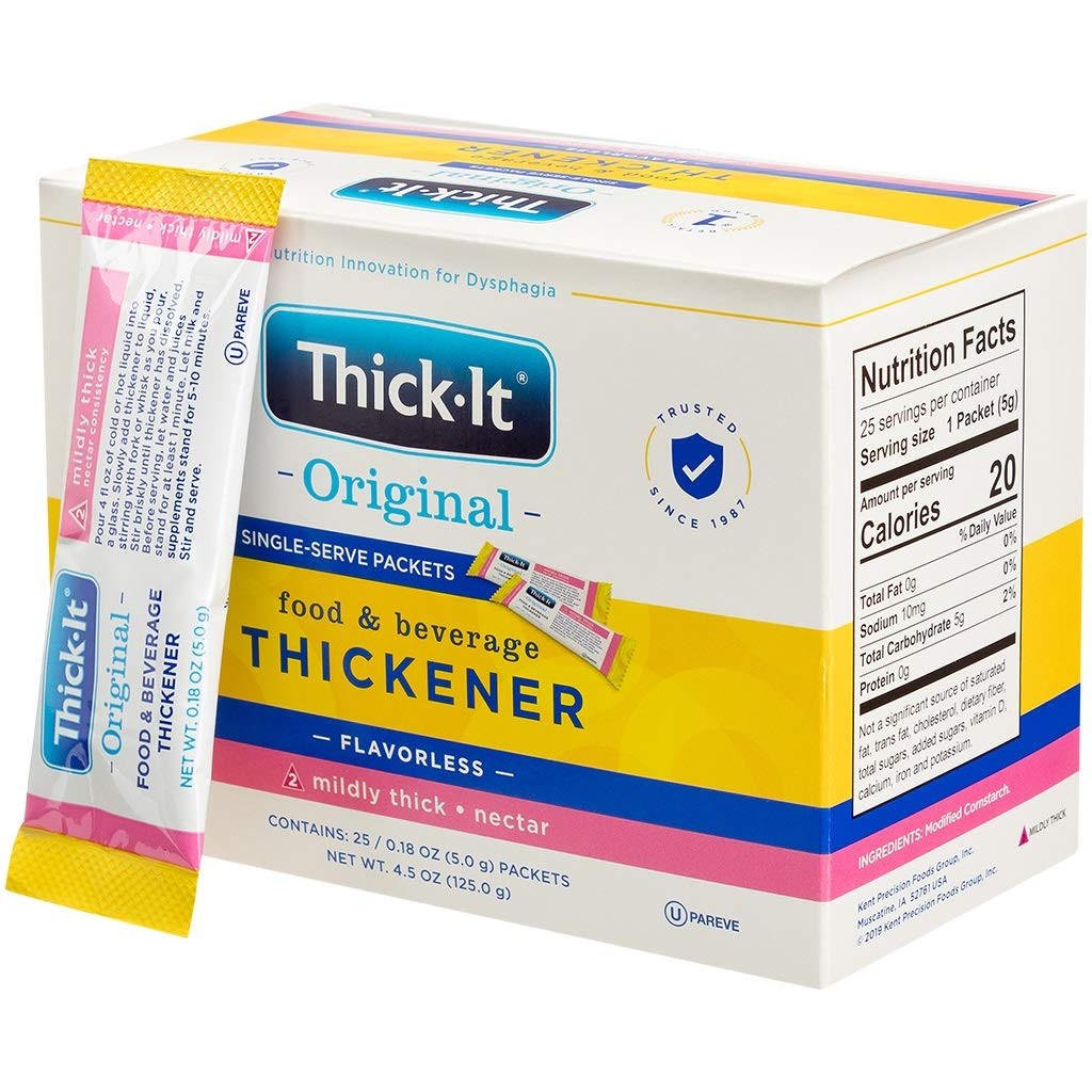 Thick-It Original food & beverage thickener, single-serve packets; mildly thick nectar