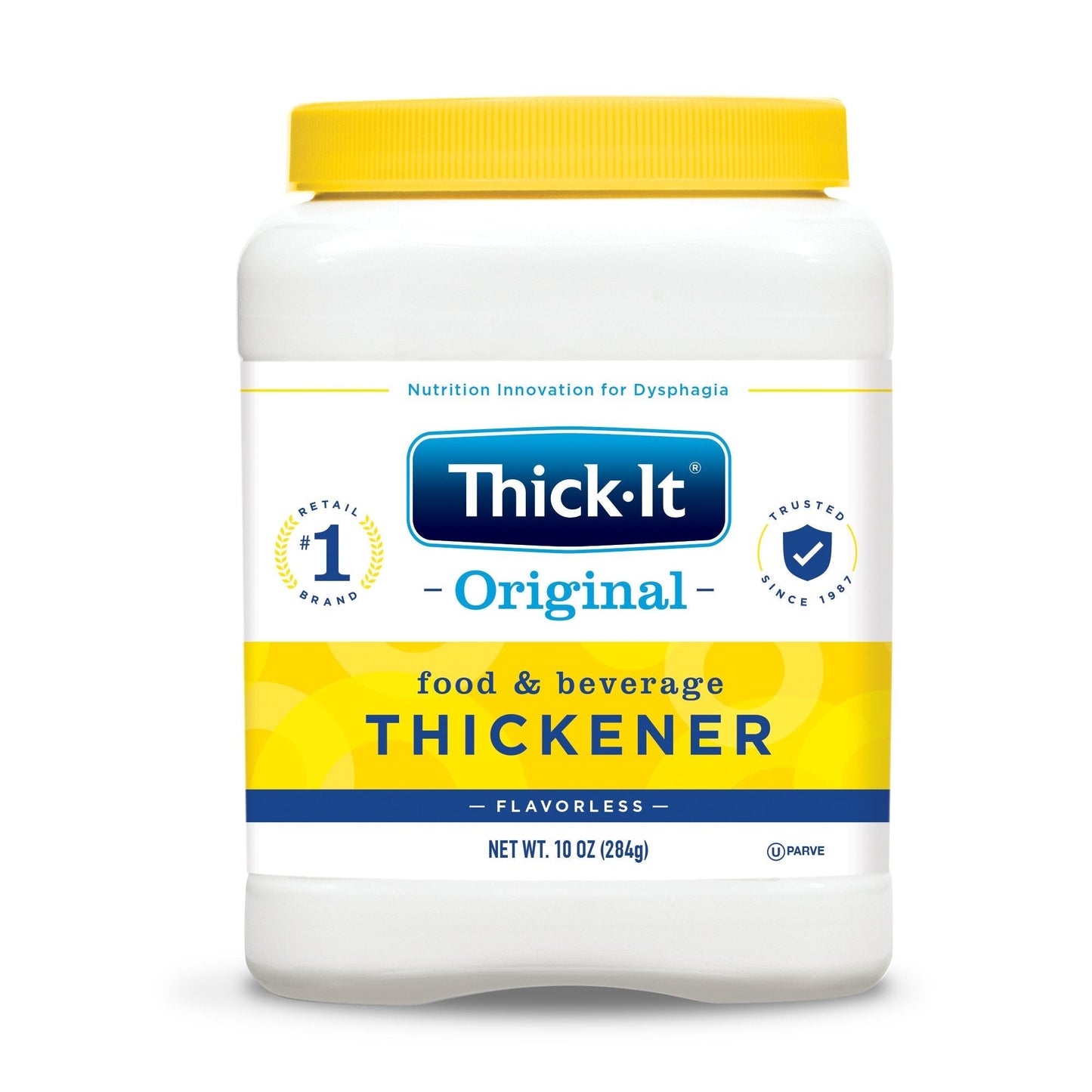 Thick-It Original food & beverage thickener, 10 oz jar with yellow lid