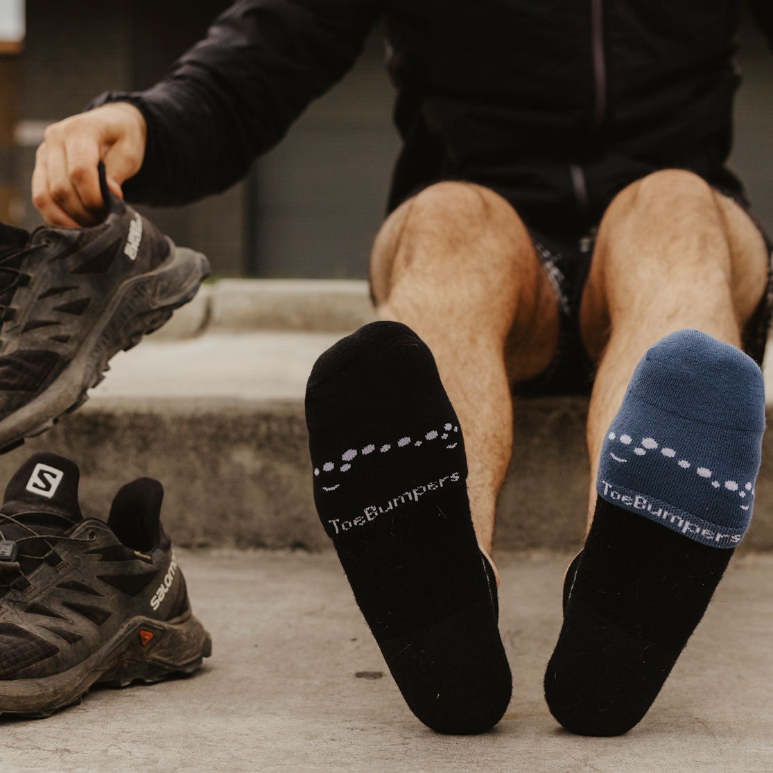 The Protector Pack - Men's Running Toe-Cushioning Sock (4-Pack) Toe Bumpers