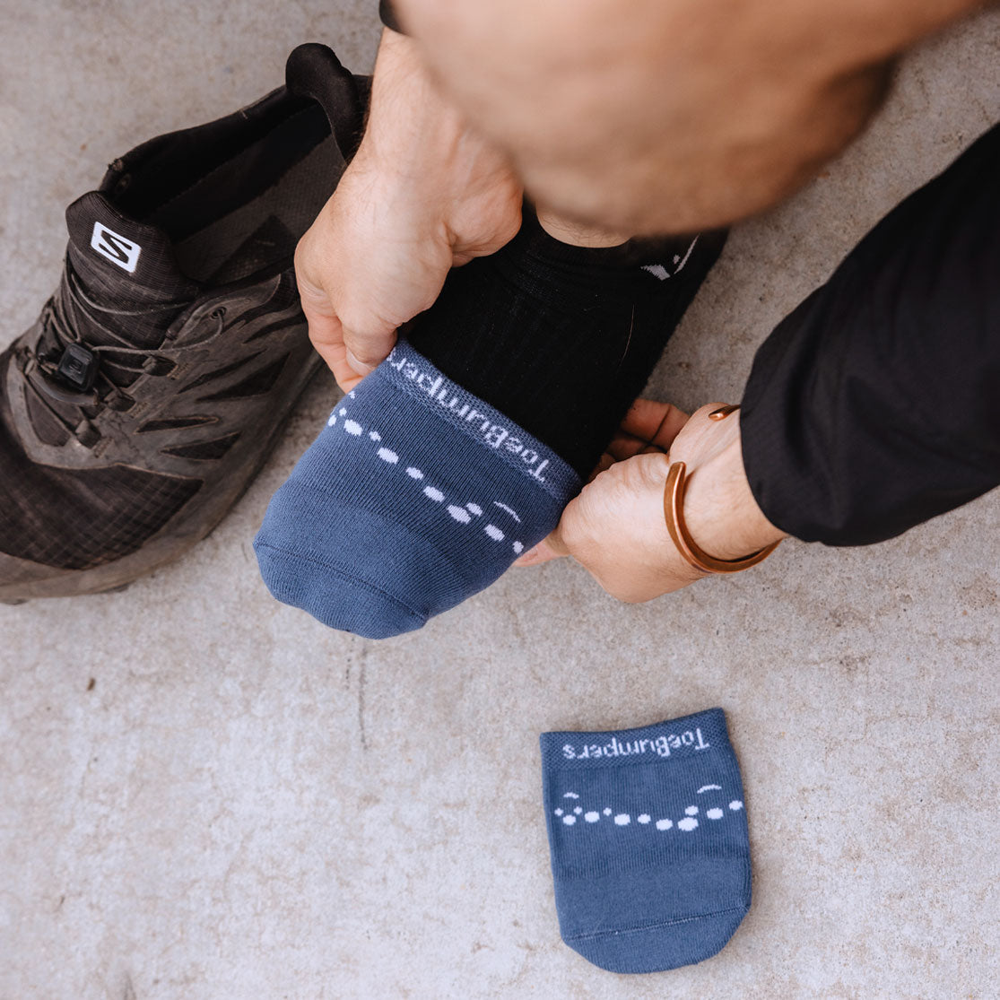 The Protector Pack - Men's Running Toe-Cushioning Sock (4-Pack) Toe Bumpers