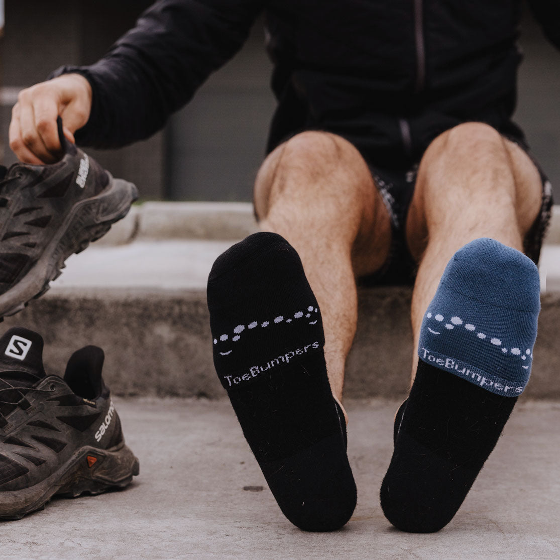 Men's Cushioned Toe-Protection Socks (2) Toe Bumpers