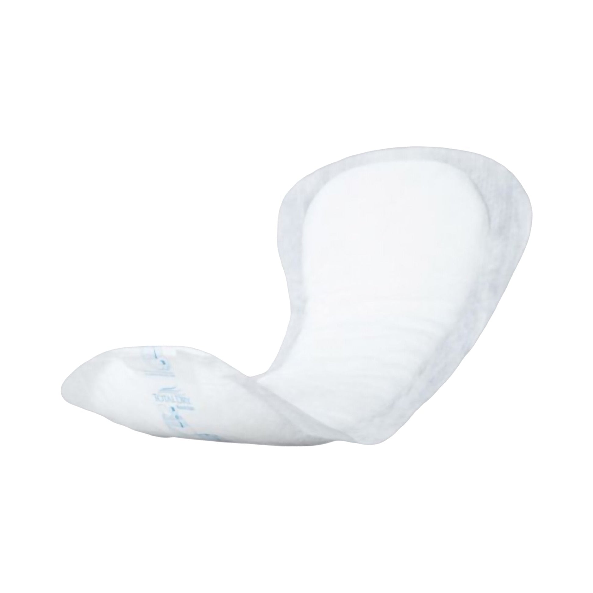 White booster pad, contoured shape for comfortable fit, disposable incontinence pad