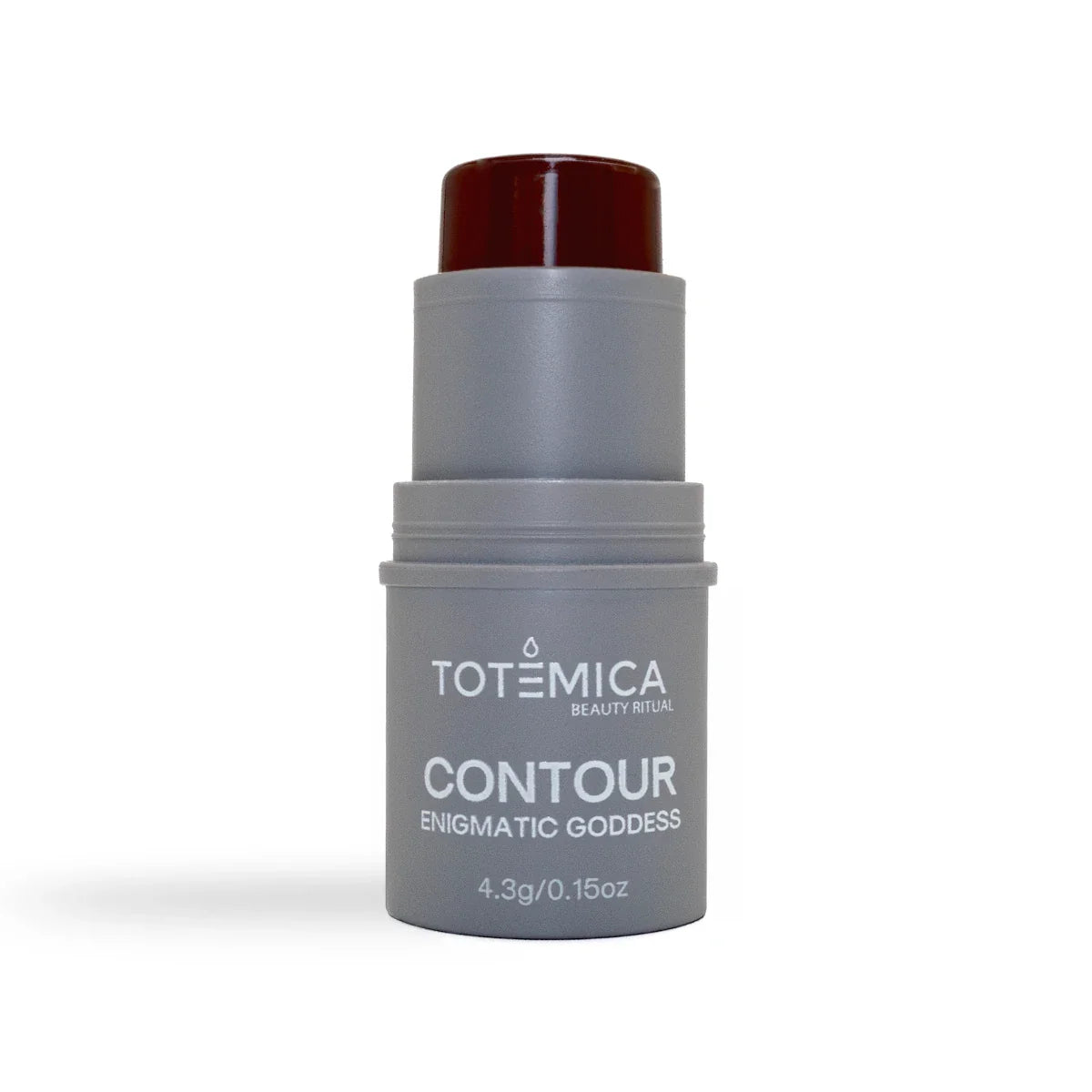 Totemica Contour Stick, gray base with dark red-brown cap