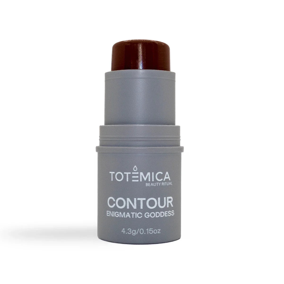 Totemica Contour Stick, gray body with dark burgundy cap