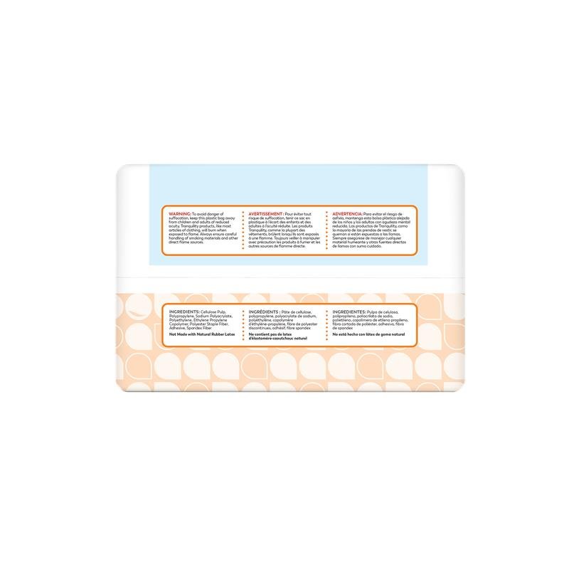 Package back panel with product information and ingredients for Air-Plus hi-rise bariatric briefs