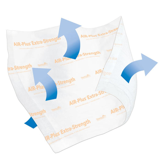 Breathable AIR-Plus Extra-Strength underpad, 30"x36"