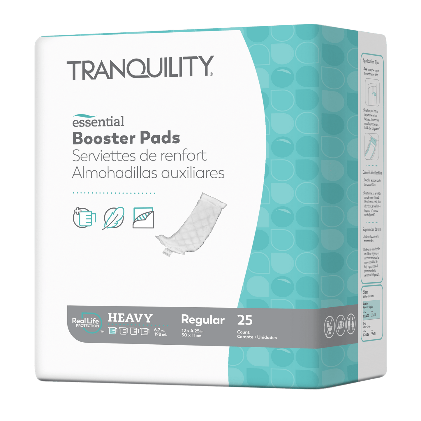 Heavy Essential Booster Pads—Regular size, 25 count pack