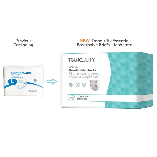 Tranquility Essential Breathable Briefs Moderate—new packaging preview