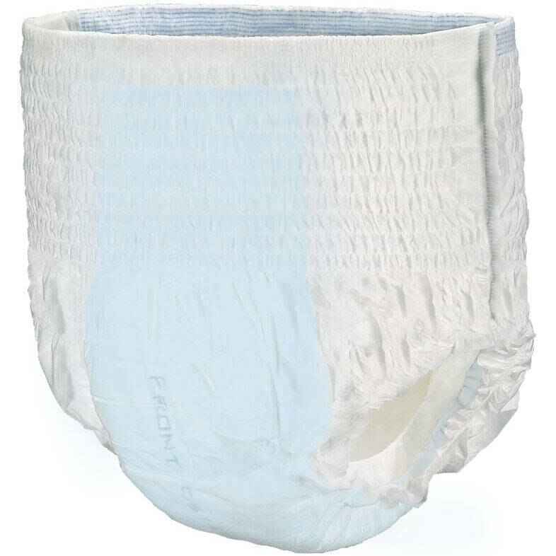 Disposable swim diaper, white with elastic leg cuffs and full coverage