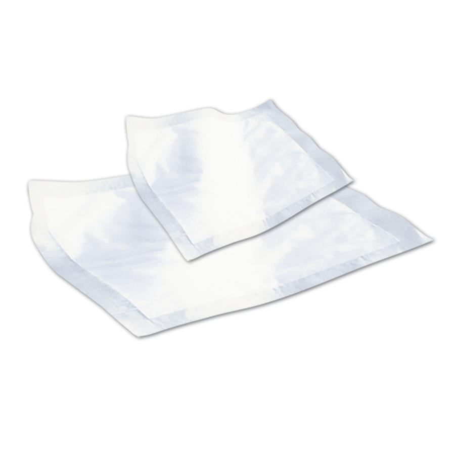 Stack of thin absorbent liner sheets, white disposable moisture management