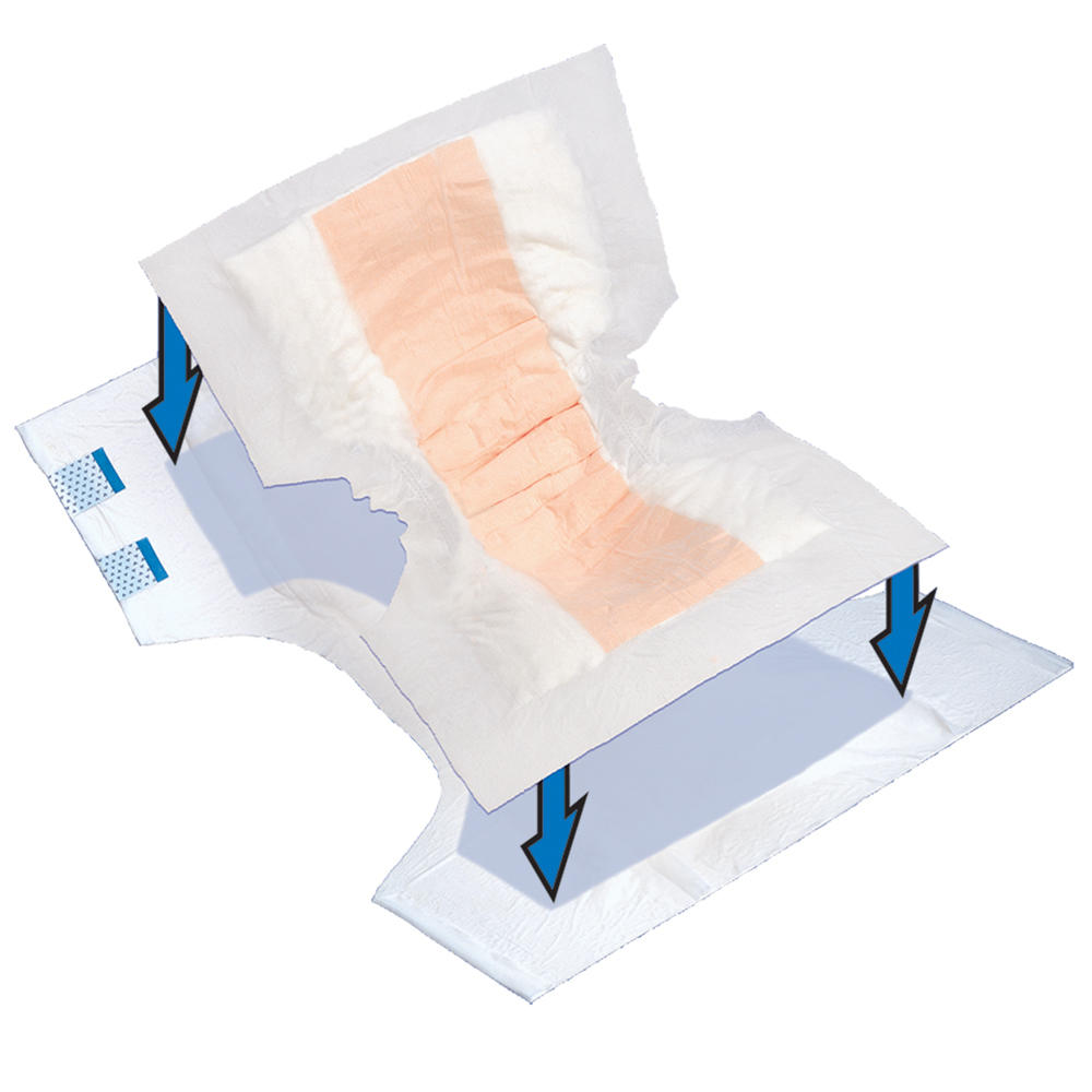 M-XL contour booster pads with absorbent center and wing supports.