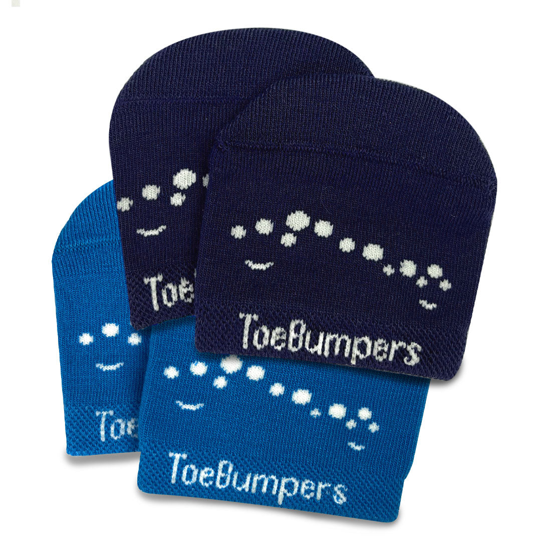 Women's Toe-Protection Compression Running Socks (2 Pair) Toe Bumpers