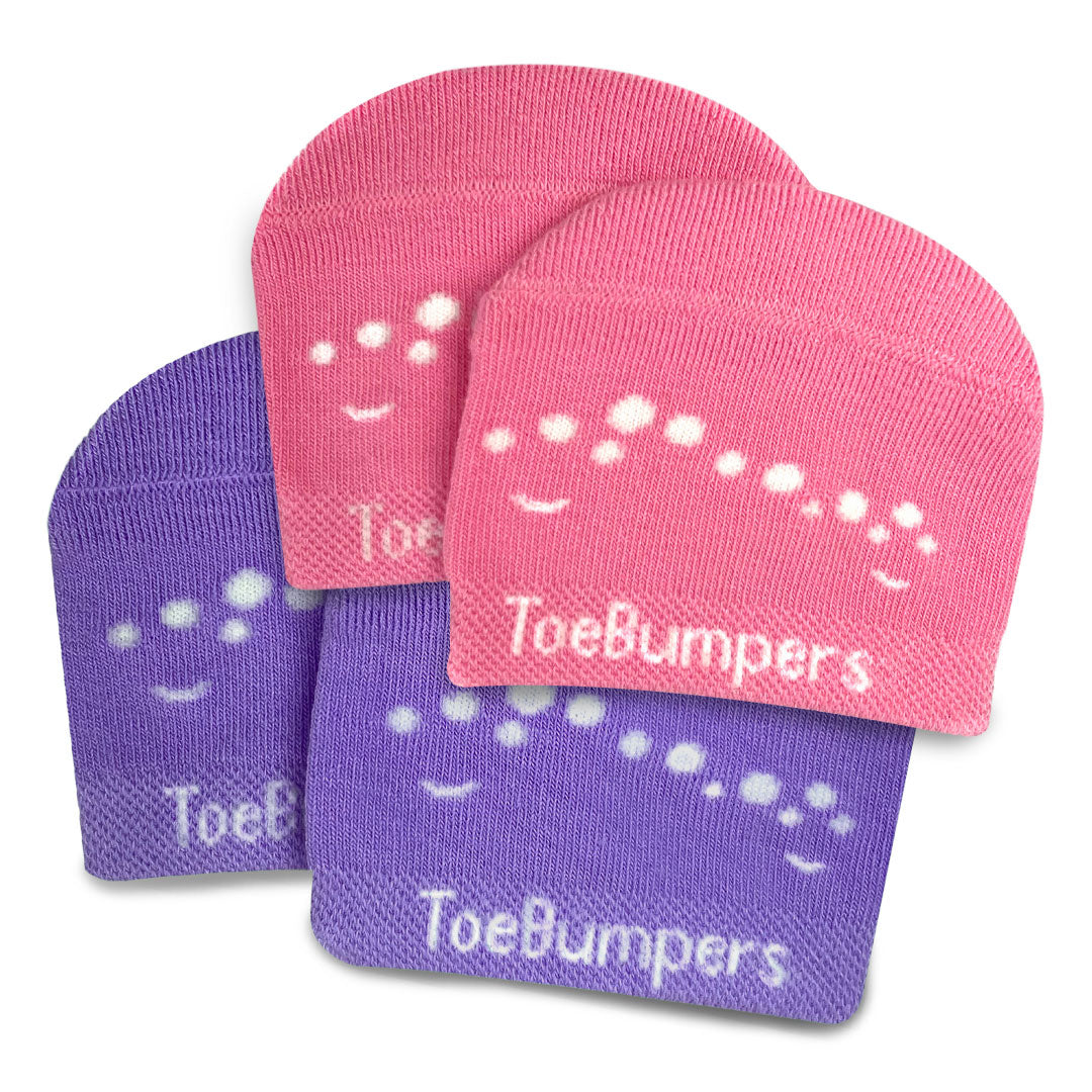 Women's Toe-Protection Compression Running Socks (2 Pair) Toe Bumpers