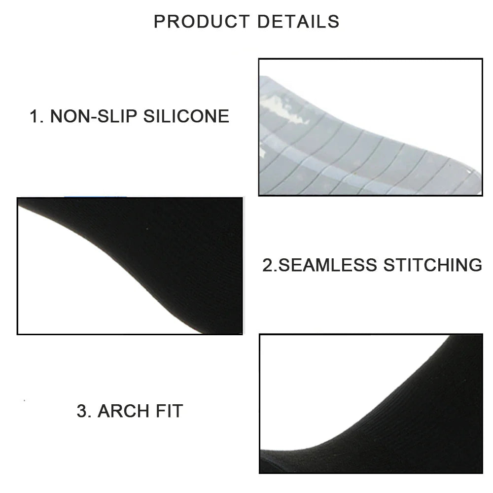Unisex Anti-Slip Aero Cycling Socks – Silicone-Striped Knee-High Sports Socks