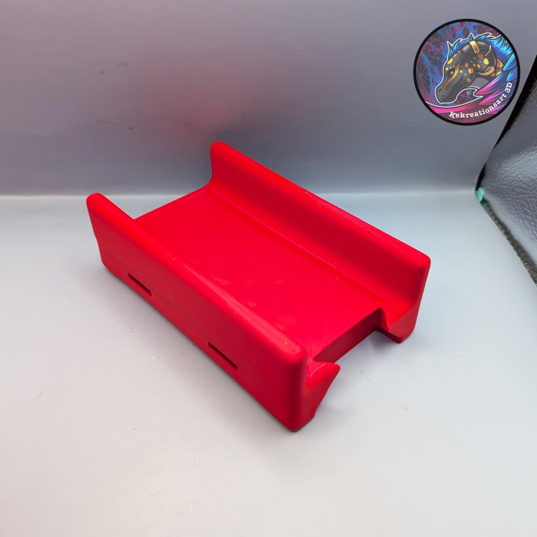 Red wheelchair cup and phone holder, compatible with power and manual chairs