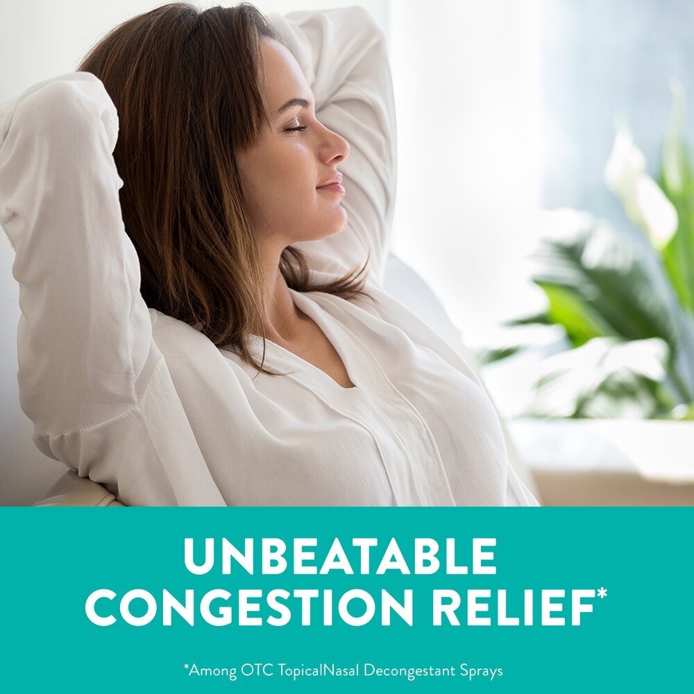 Sinex Severe nasal decongestant spray bottle, front label visible