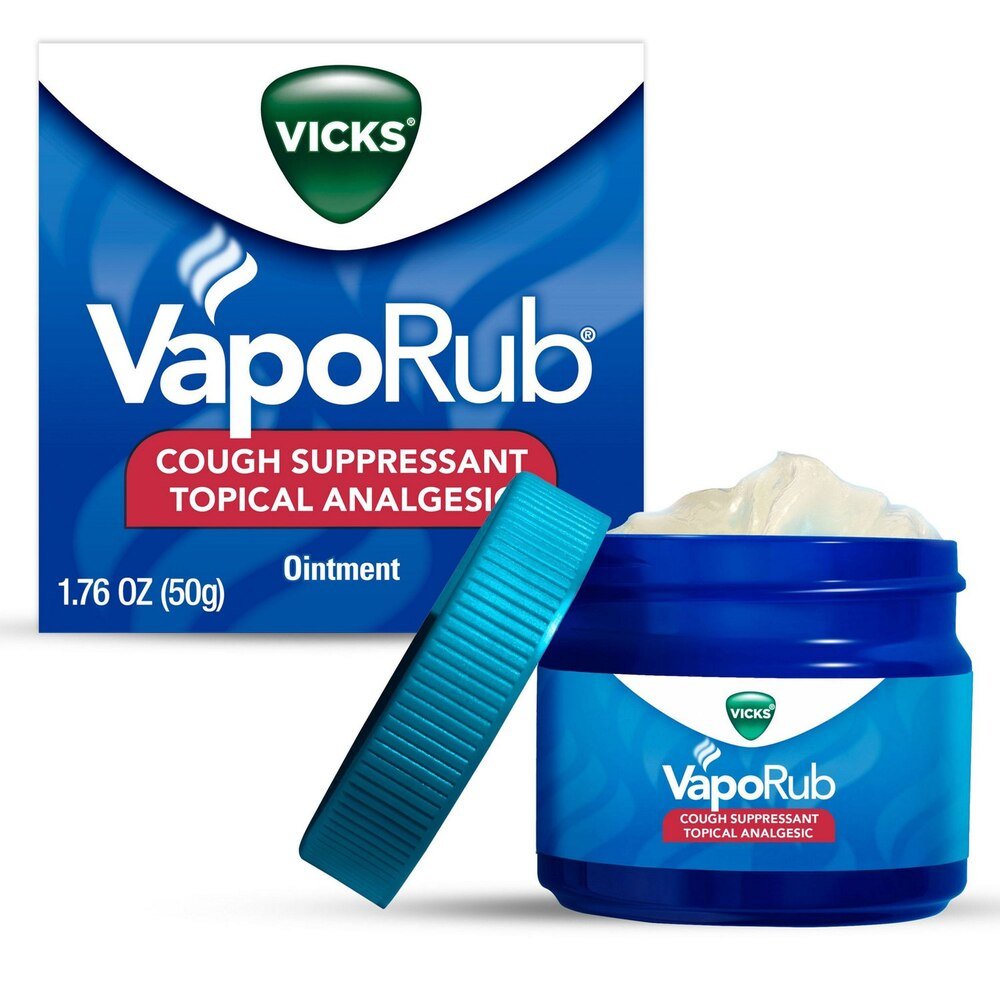 VapoRub ointment jar with applicator, 1.76 oz (50 g)