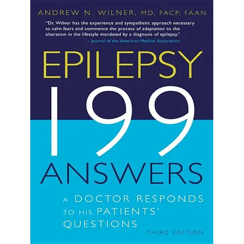 Epilepsy: 99 Answers book, doctor responds to patient questions, paperback cover