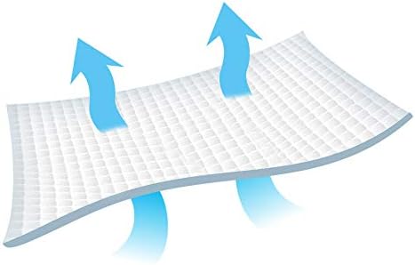 White absorbent underpad with quilted texture and curved shape