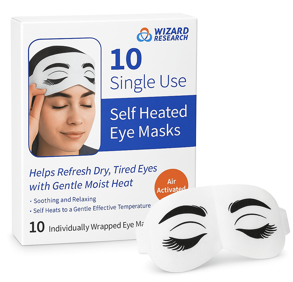 Steam Eye Masks Single Use - 10 Pack by Wizard Research Wizard Research