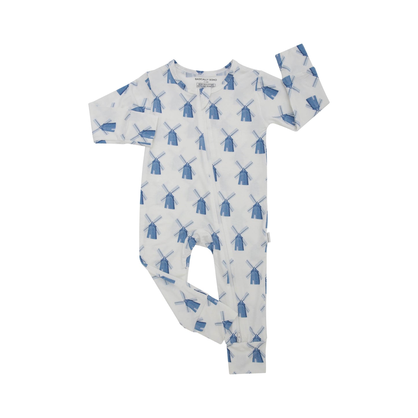 Hamptons Windmill Zippered Romper Basically Soho