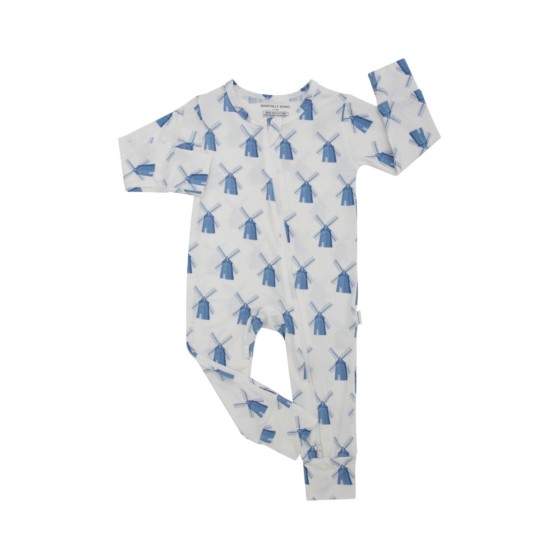 Hamptons Windmill Zippered Romper Basically Soho